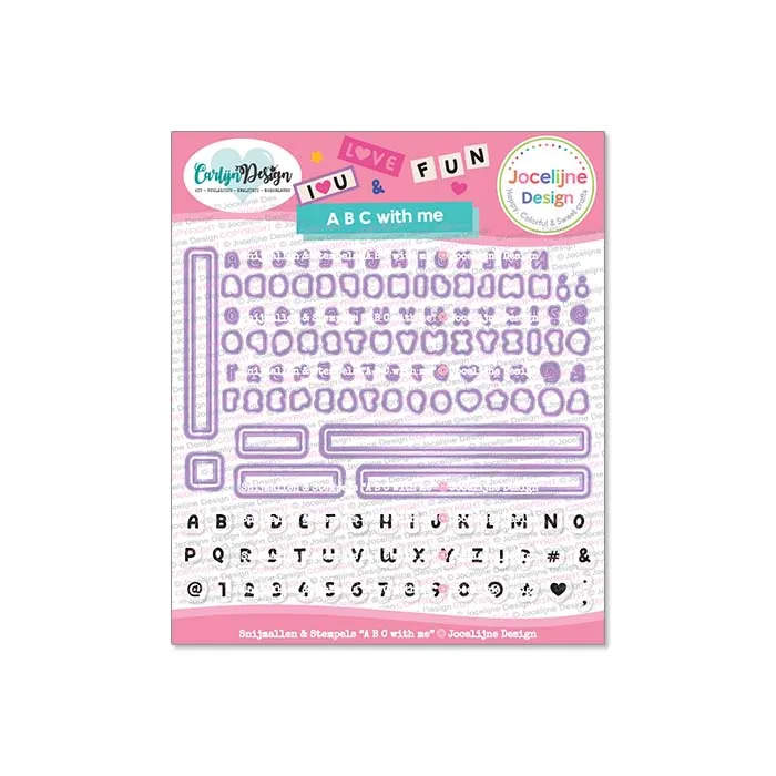 CarlijnDesign CDJD-0071 dies+stempel alfabet