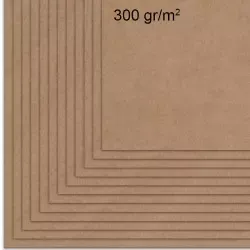 Kora kraft liner cards 300 g 12-pakning brun