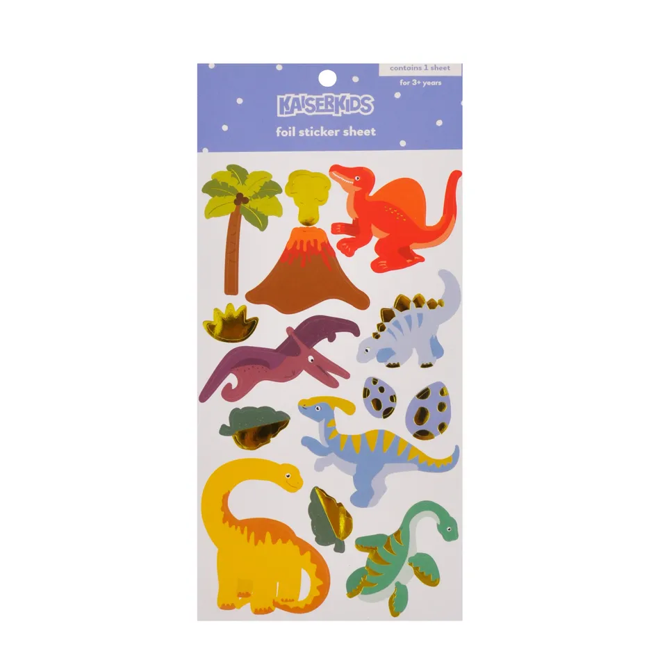 KaiserCraft Creative Club Dino Land klistremerker holografiske
