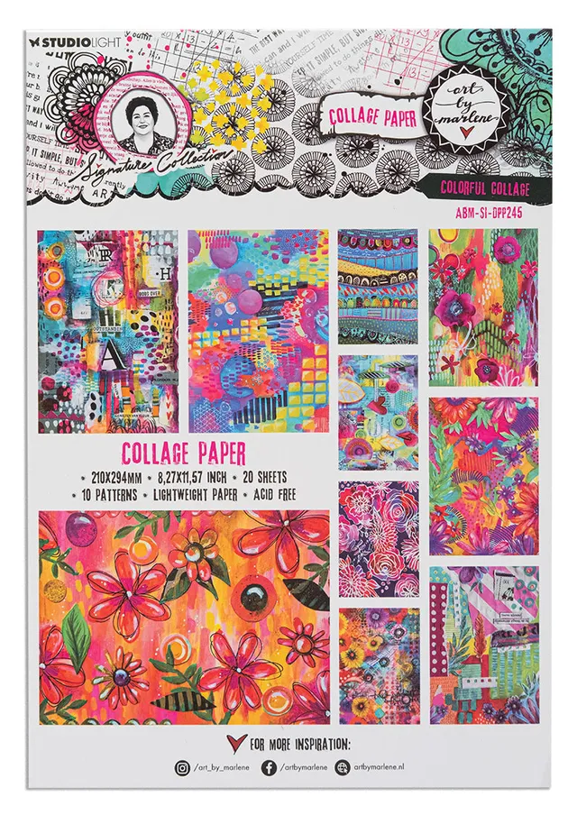 Studio Light Signature Collection kollasjpapir Colorful collage