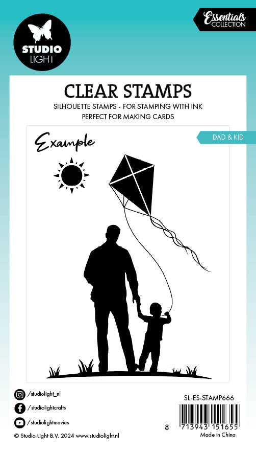 Studio Light Essentials Dad & Kid stempel pappa 62x93 mm