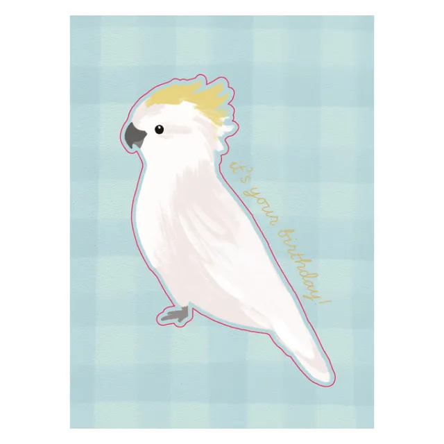 KaiserCraft Bird Song gratulasjonskort kakadue