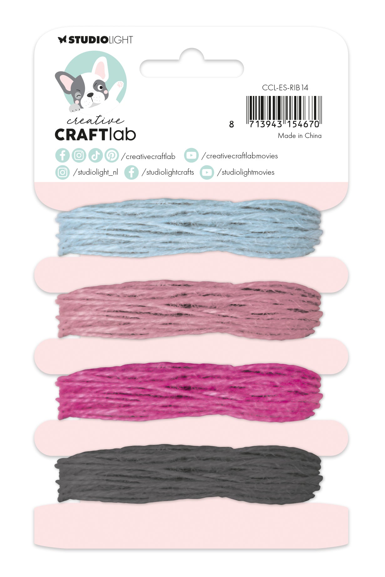 Studio Light Creative Craftlab Stay Strong hamptråd natur