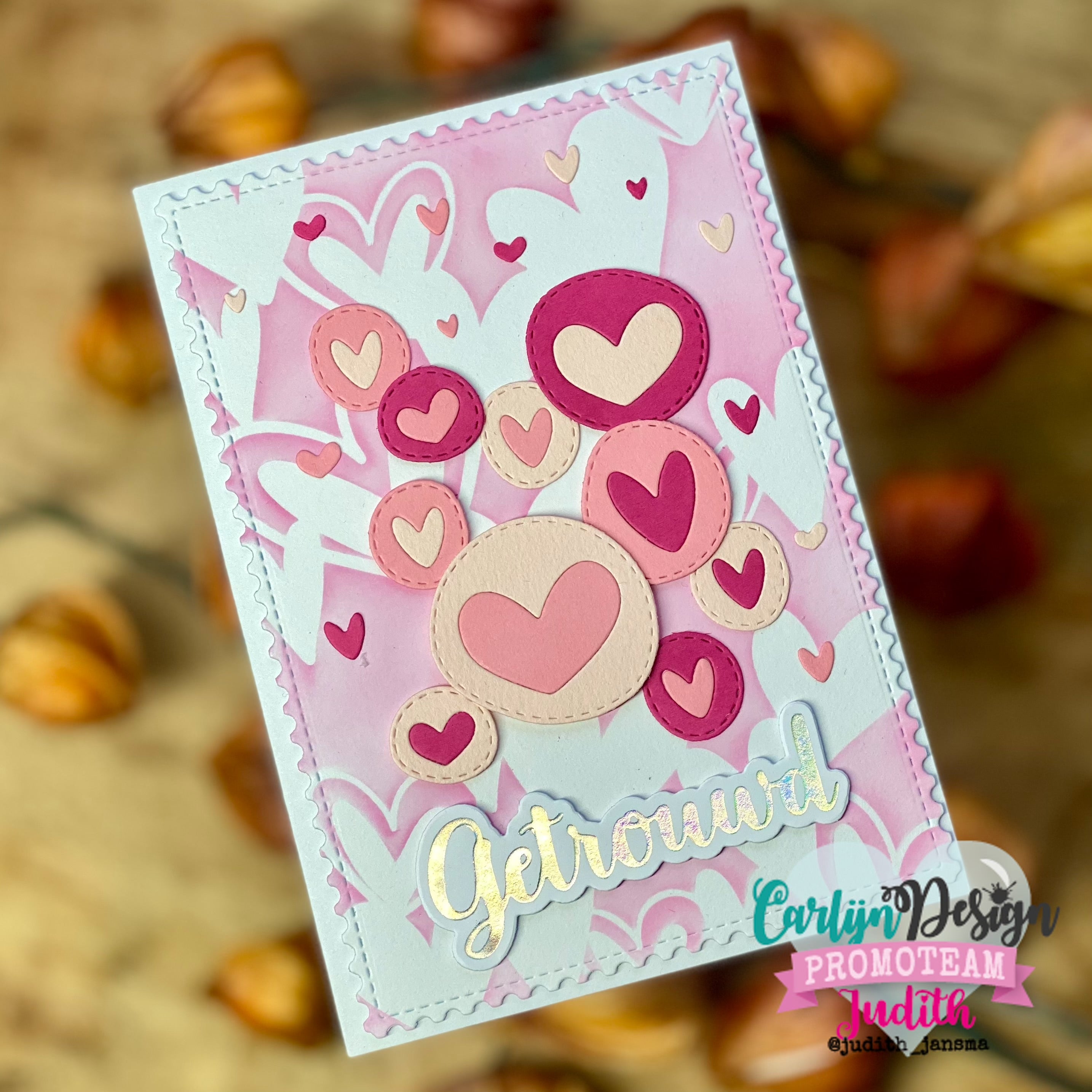 CarlijnDesign Love Loops Lines sjablong CDSC-0047 3-pak