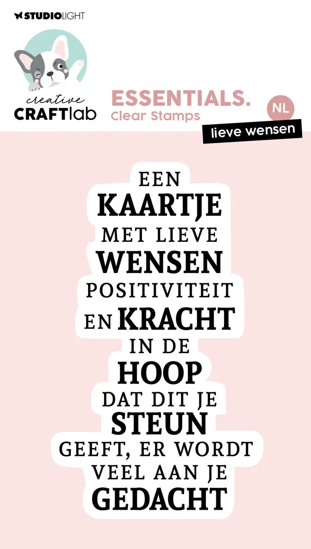 Studio Light Creative Craftlab Essentials Lieve Wensen clear stempel