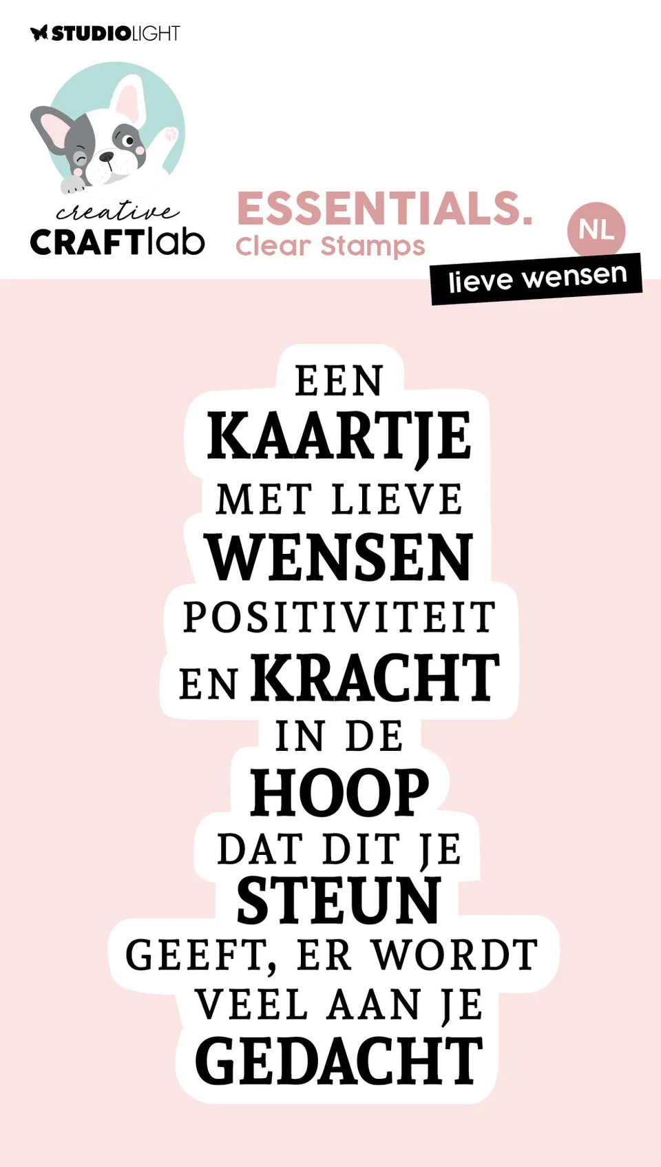 Studio Light Creative Craftlab Essentials Lieve Wensen clear stempel
