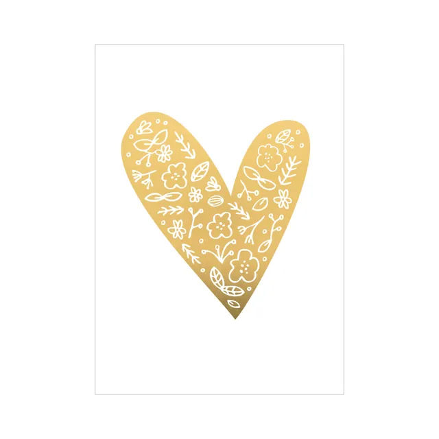 KaiserCraft Wedding Flora Heart gratulasjonskort 13x18 cm