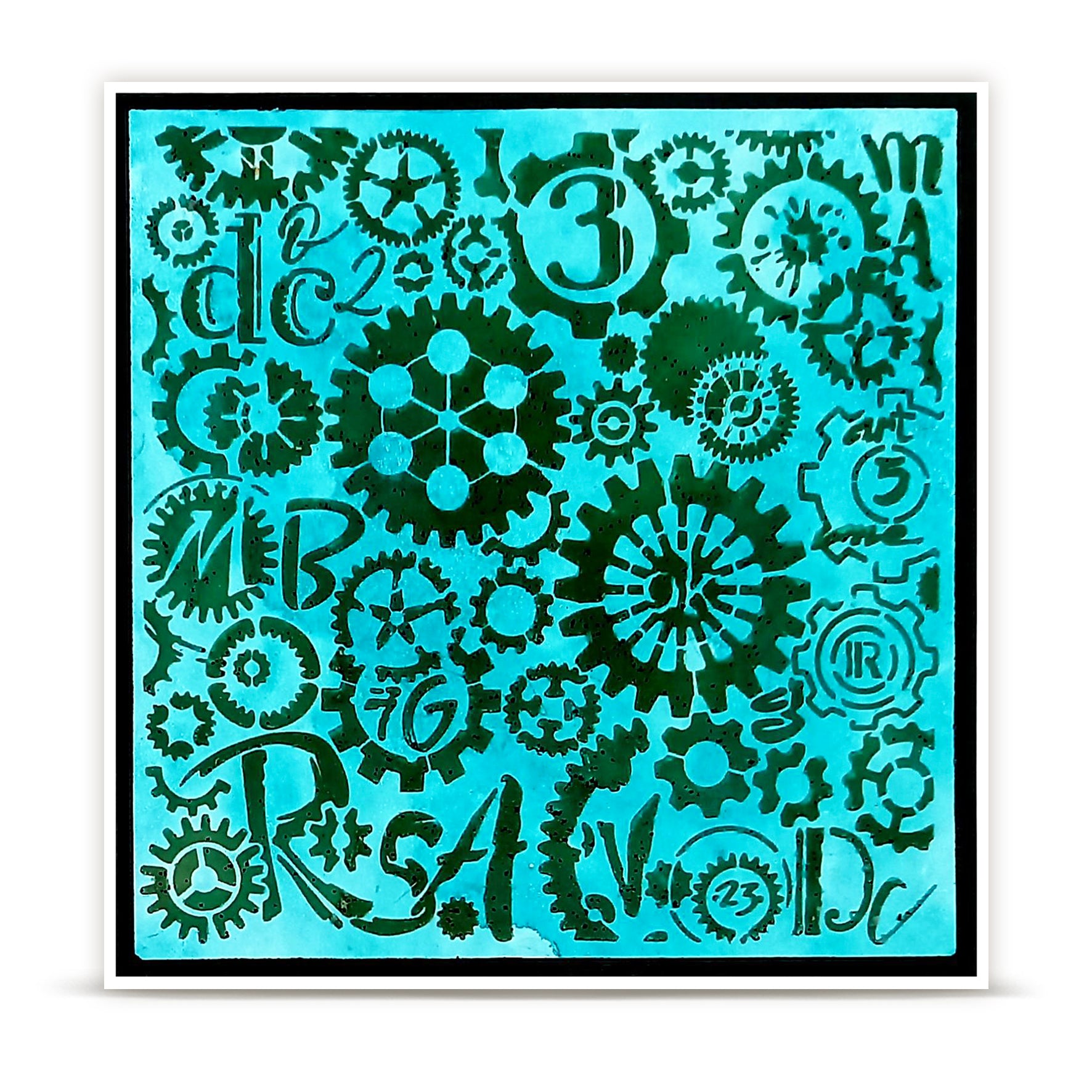 Aall and Create PC-269 Clockspire sjablong 15x15 cm