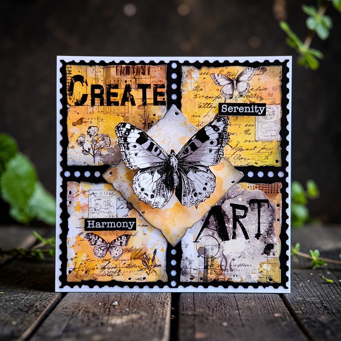 AALL & Create DI-111 Splintered Tiles dies 5-pakning sprukket