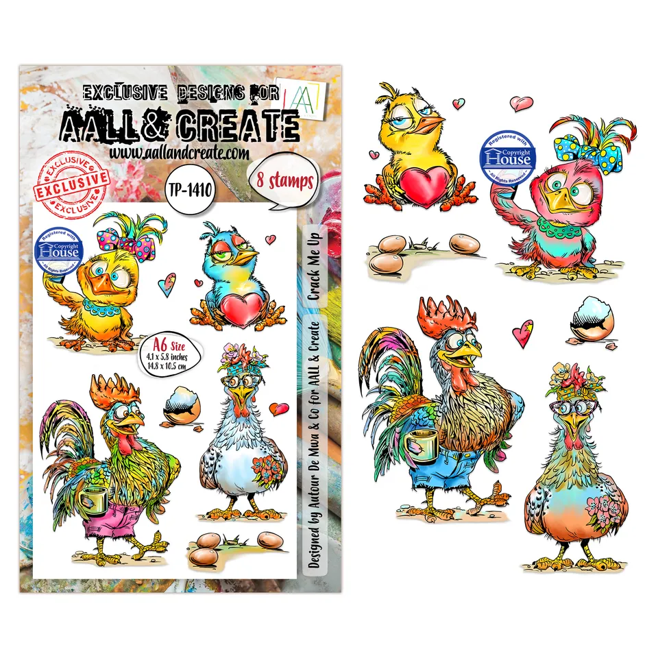 AALL & Create TP-1410 A6 stempel Crack Me Up 8pk
