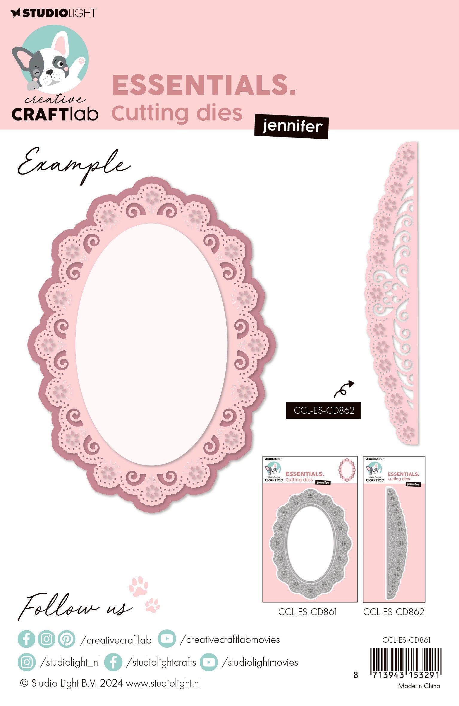 Creative Craftlab Essentials Jennifer dies til kortlaging