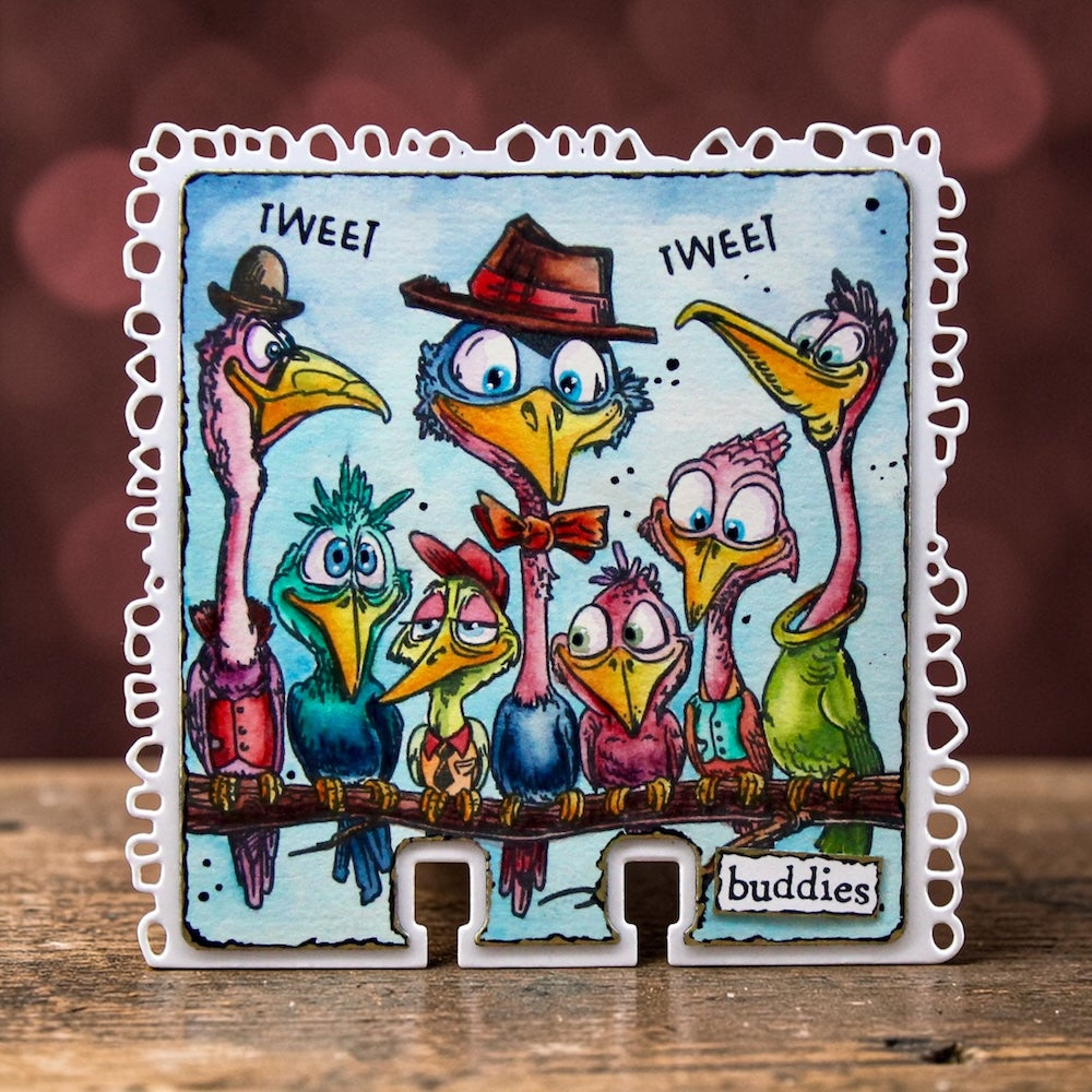 AALL & Create TP-1414 stempelsett Sir Chirps-a-Lot A6