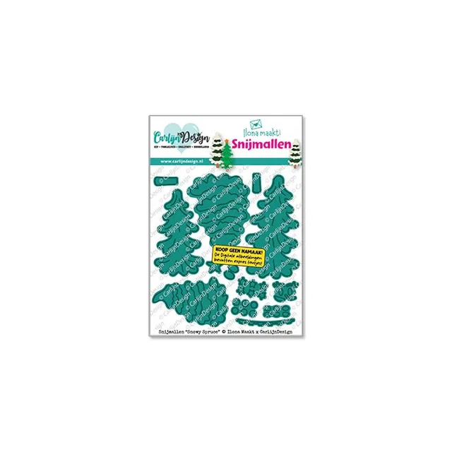 CarlijnDesign Snowy Spruce CDSN-0401 diesett grantrær jul