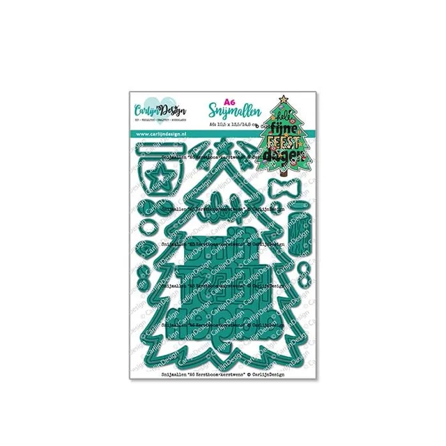 CarlijnDesign CDSN-0277 A6 Kerstboom dies juletre