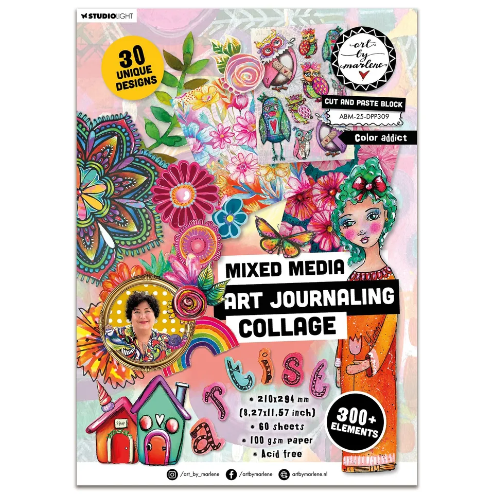 Aall and Create Colour Addict collagepapir A4 60 ark