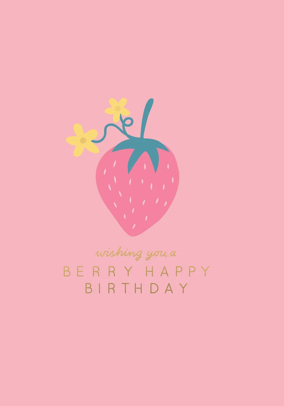 KaiserCraft Good Vibes Berry Happy gratulasjonskort 13x18 cm