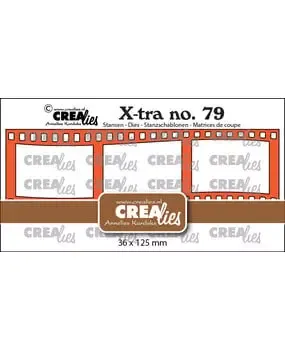 Crealies X-tra No.79 Filmstrip Curved dies filmstripe