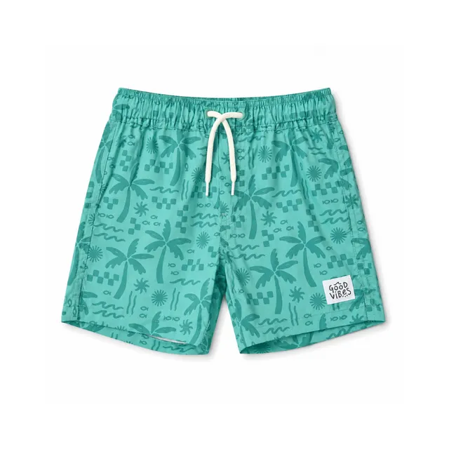 KaiserCraft Good Vibes badeshorts island palms gutt