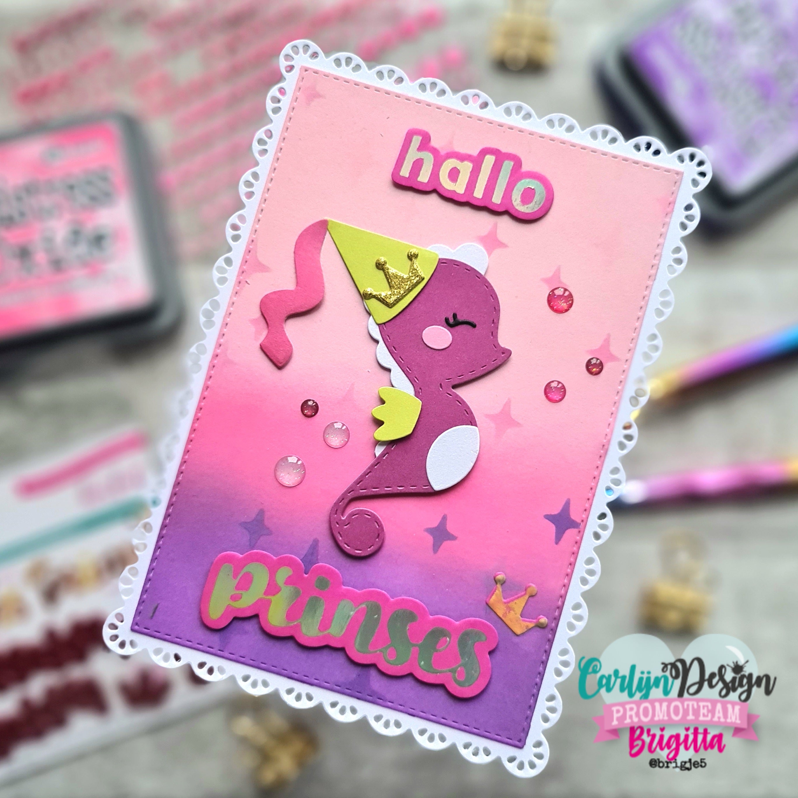 CarlijnDesign Prins Prinses CDHF-0066 hot foil krone