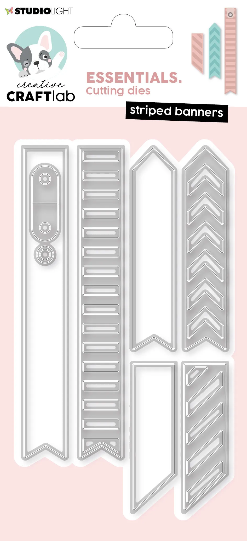 Studio Light Creative Craftlab dies Striped Banners vimpler