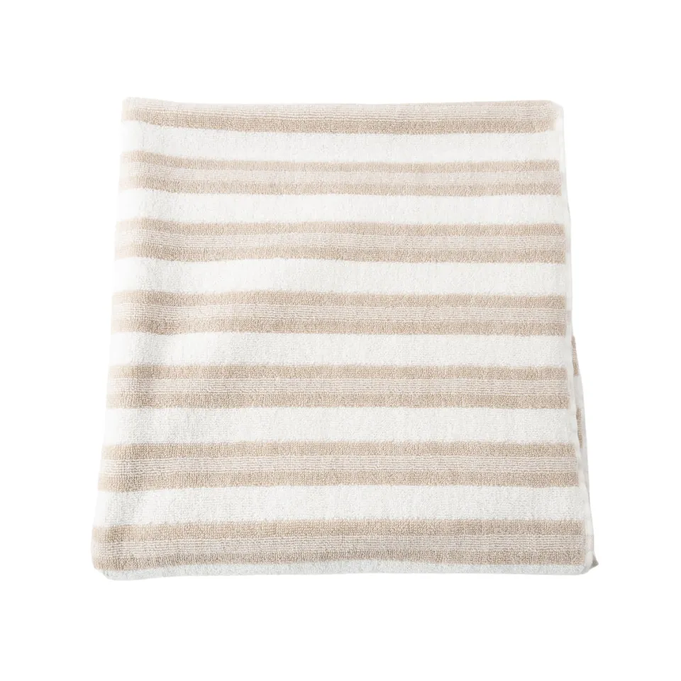 KaiserCraft Coastal Tones badehåndkle sand stripe 70x140