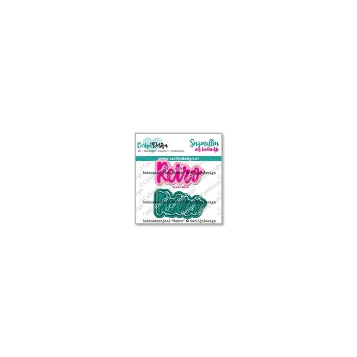 CarlijnDesign CDBS-0008 dies retro takk 3,6 cm