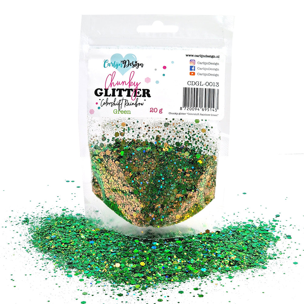 CarlijnDesign Chunky glitter COMBO PACK 2 Autumn glittermix 6x20g