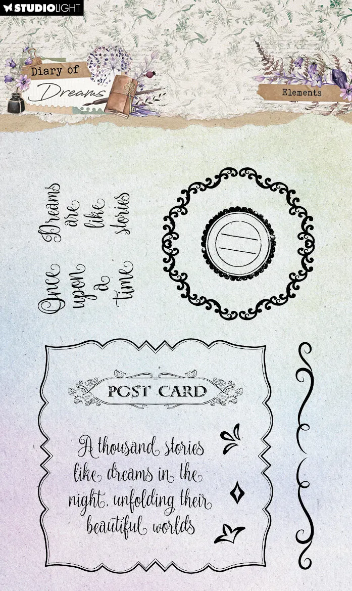 Studio Light Diary of Dreams Elements clear stamp små