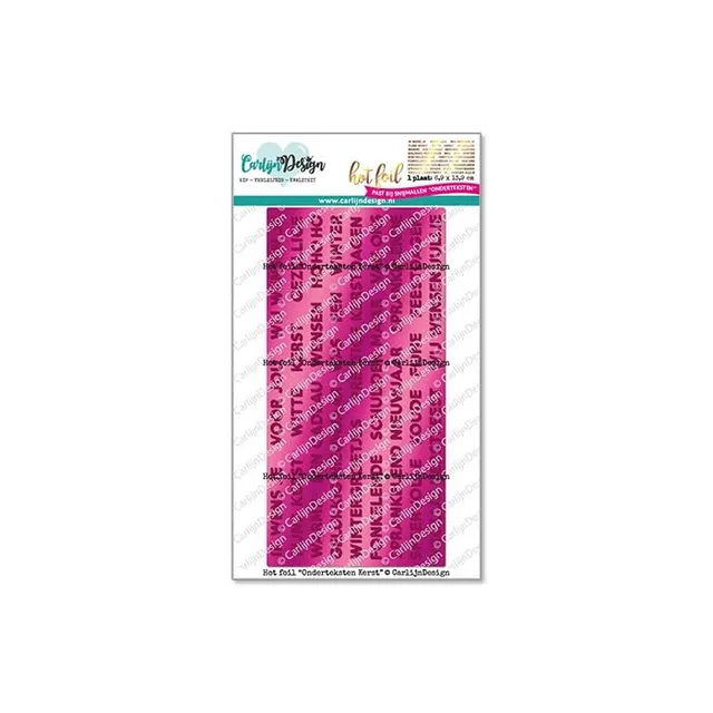 CarlijnDesign Onderteksten CDHF-0041 hot foil jul