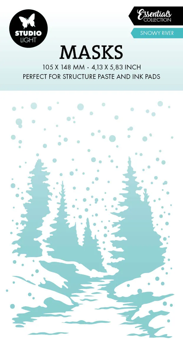 Studio Light Essentials sjablong Snowy River vinter