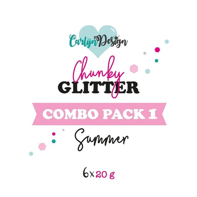 CarlijnDesign Chunky Glitter Combo Pack 1 Summer 6x20g