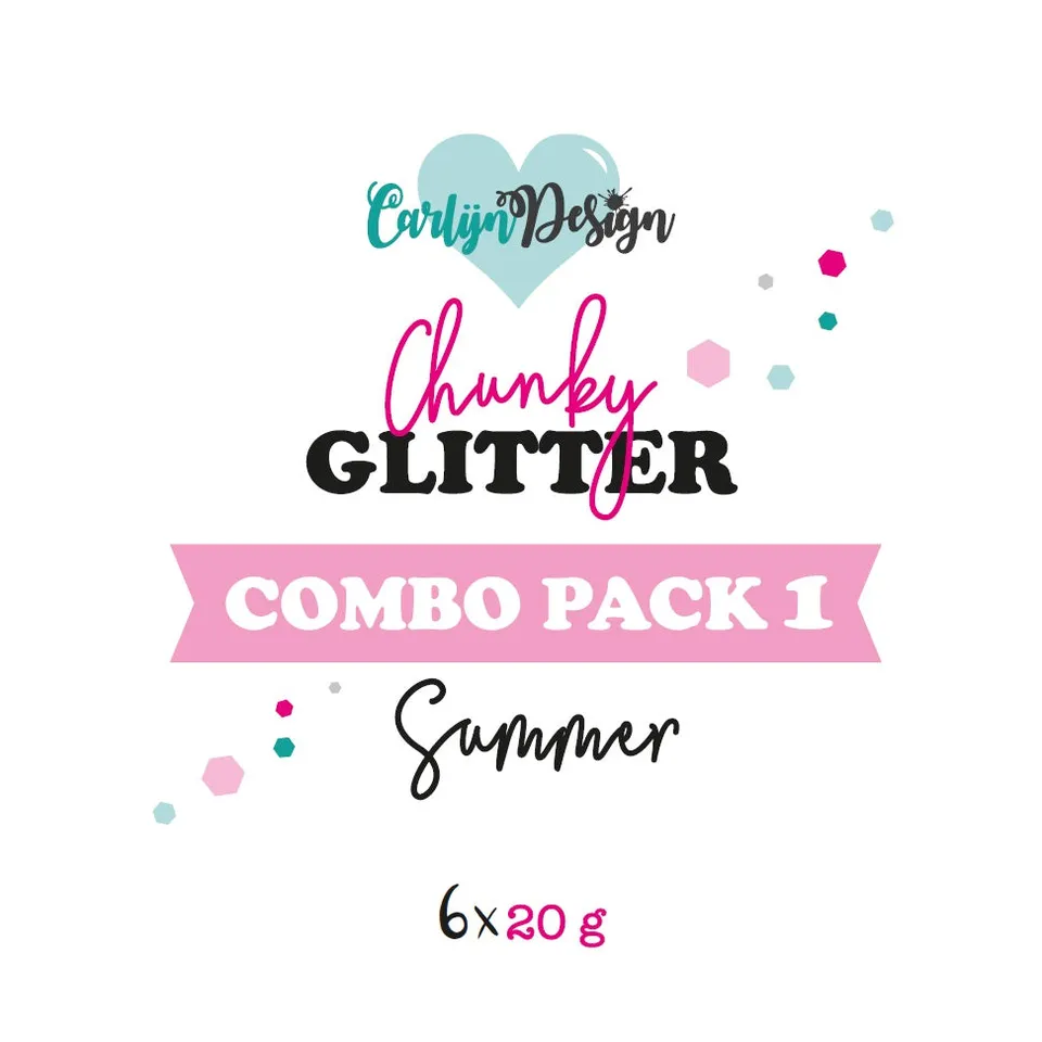 CarlijnDesign Chunky Glitter Combo Pack 1 Summer 6x20g