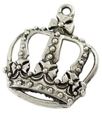 Korthobby stor krone charms til kort metall