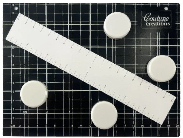 Couture Creations CC Mat All-in-One magnetmatte 20,3x15,2 cm med linjal