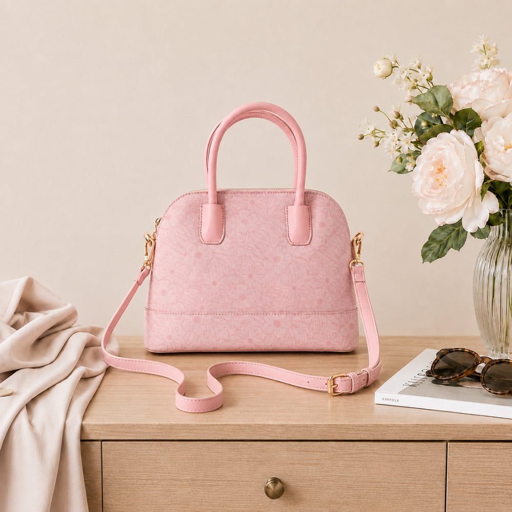 KaiserCraft Grace Mini Jacquard Satchel skulderveske rosa