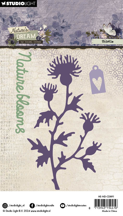 Hazel Eaton Nature's Dream dies Thistle tistel blomst