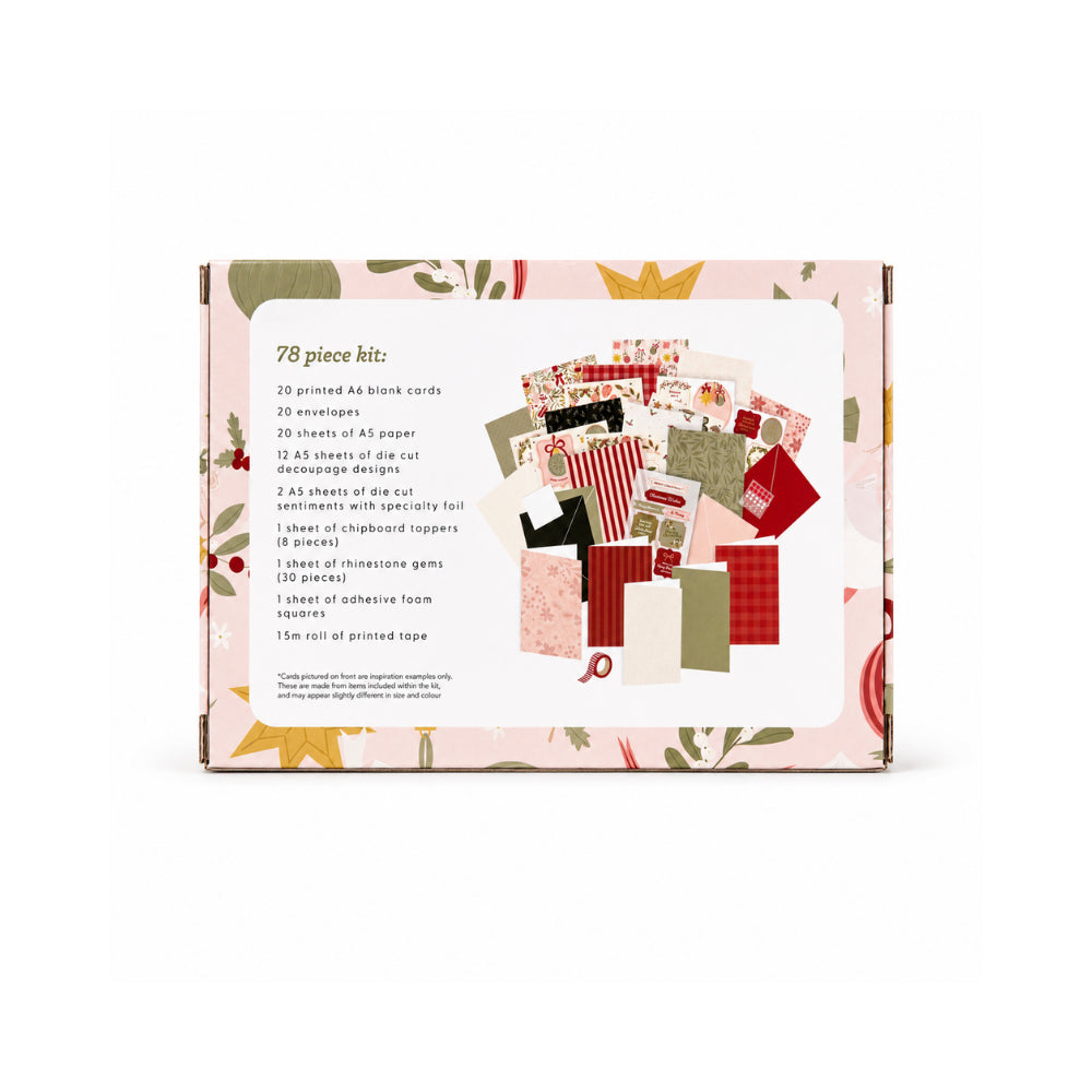 KaiserCraft Christmas Berry Flora kortsett 20 julekort