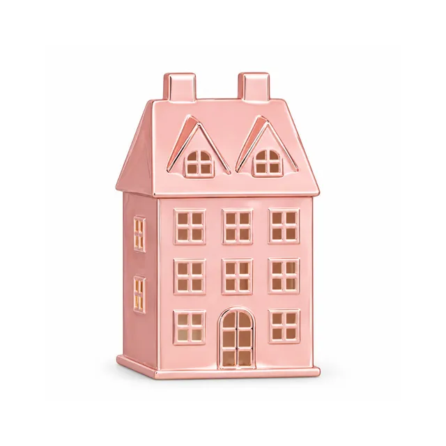 KaiserCraft Holly Days julehus metall rosa stort