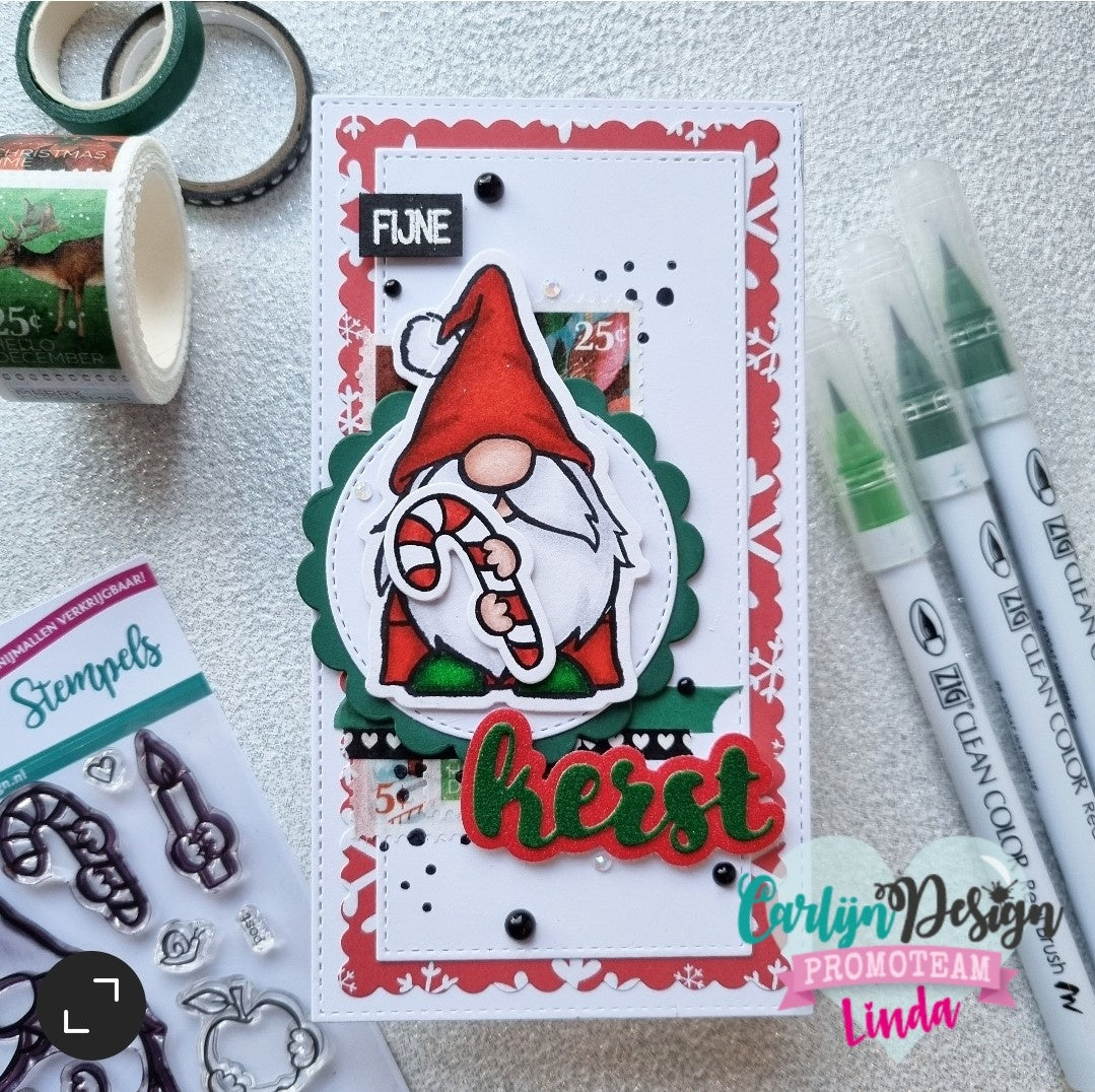 CarlijnDesign Gnome Man CDST-0092 stempel nisse