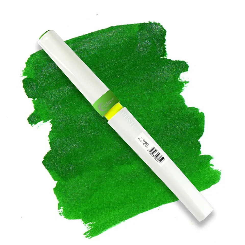 Winkles Glitter Brush Marker glitterpenn festive green