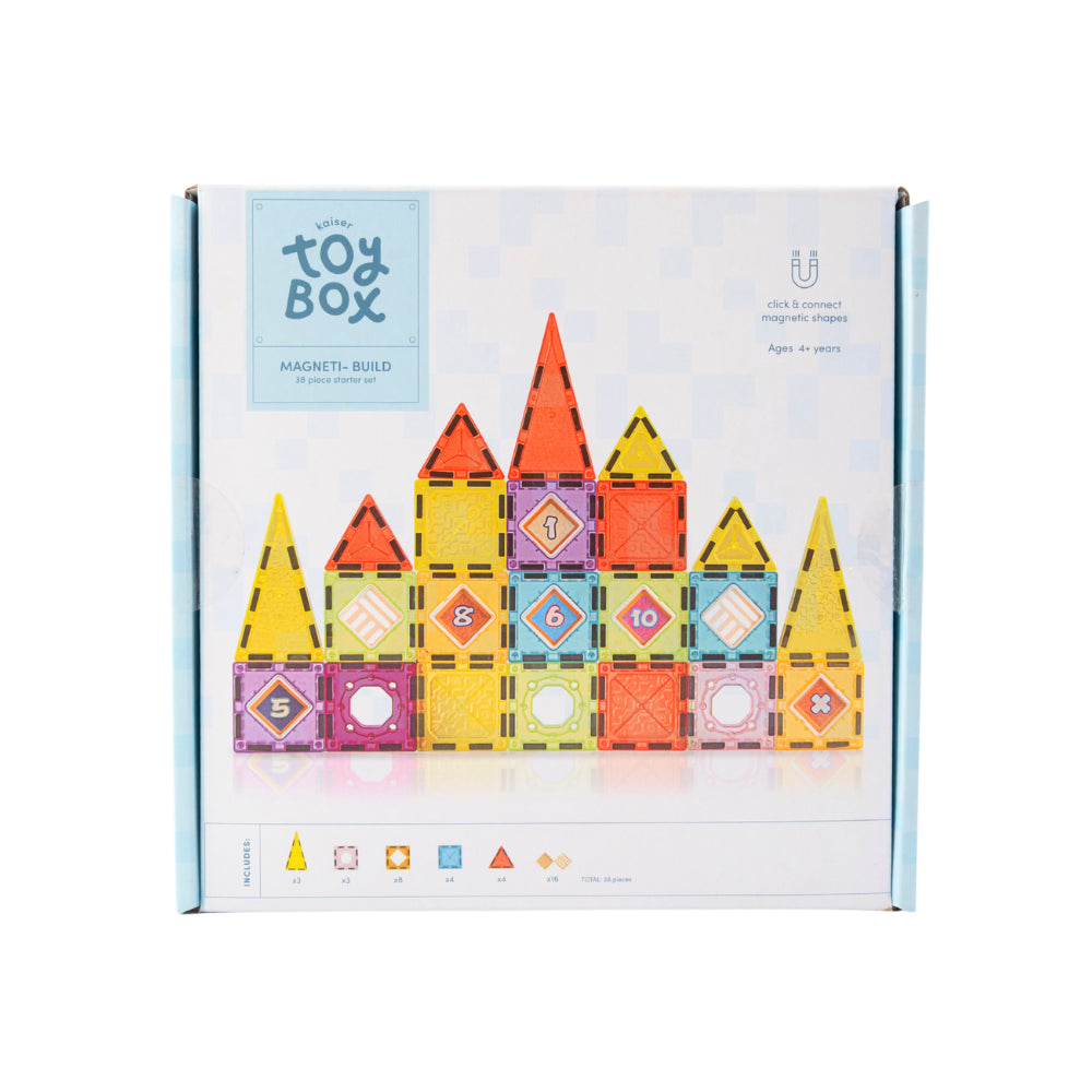 KaiserCraft Toy Box Magnetic Build magnetsett 38 deler