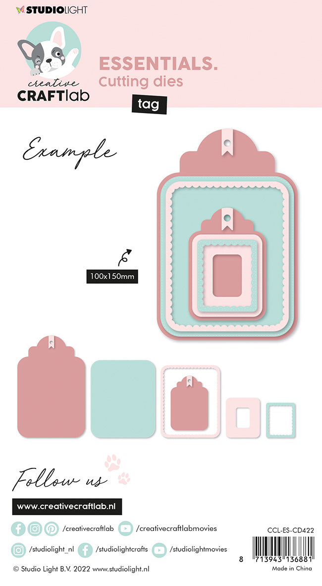 Studio Light Creative Craftlab Tag Set dies