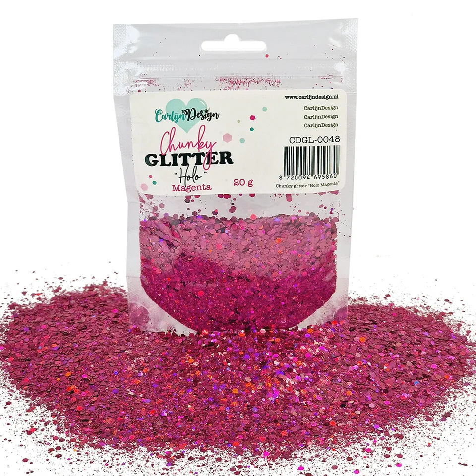 CarlijnDesign Chunky glitter CDGL-0048 glitter magenta 20 g