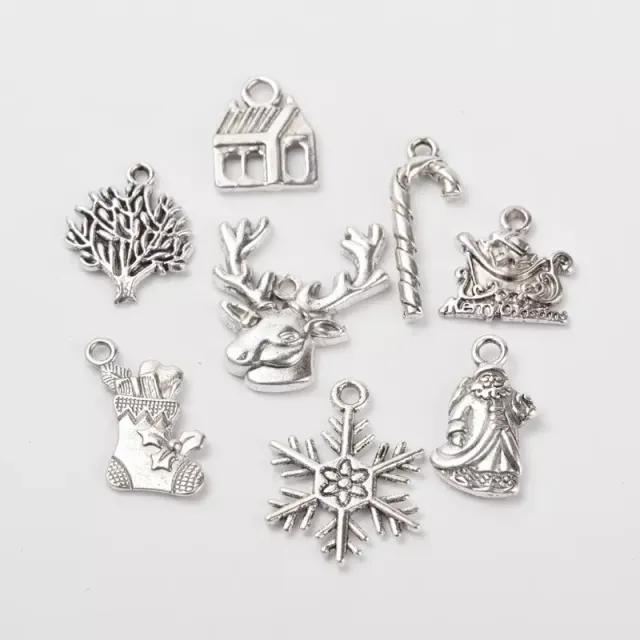 Korthobby Charms Diverse Jul charms til julekort