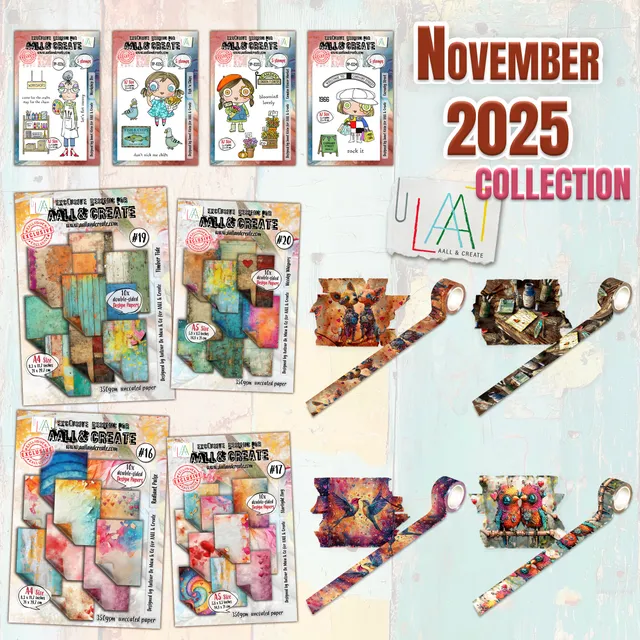 AALL & Create November 2025 Complete Collection hobbysett 12 deler lag på lag