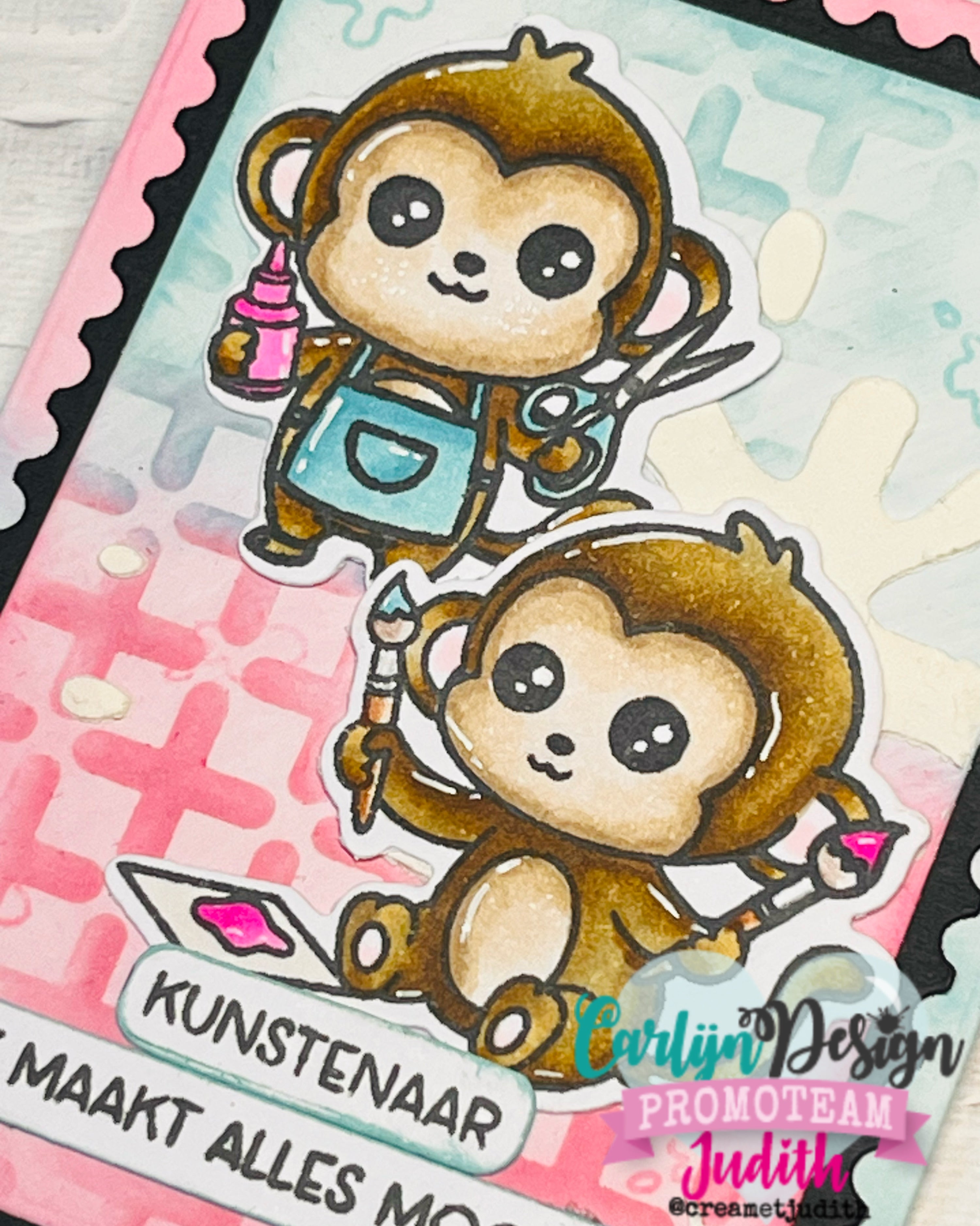 CarlijnDesign Creatieve aapjes CDSN-0358 dies match