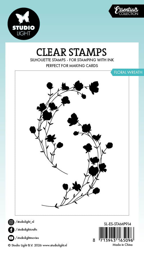 Studio Light Essentials stempel Floral wreath