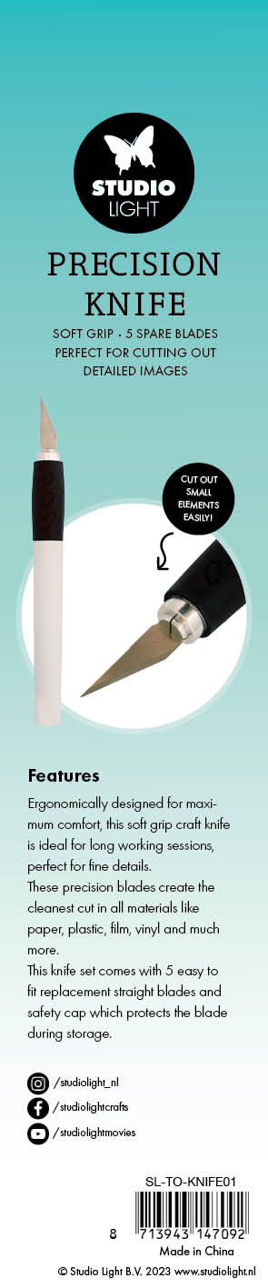 Studio Light Essentials presisjonskniv med 5 blad
