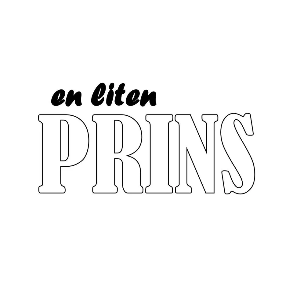 Papirglede En liten prins digitalt stempel babykort