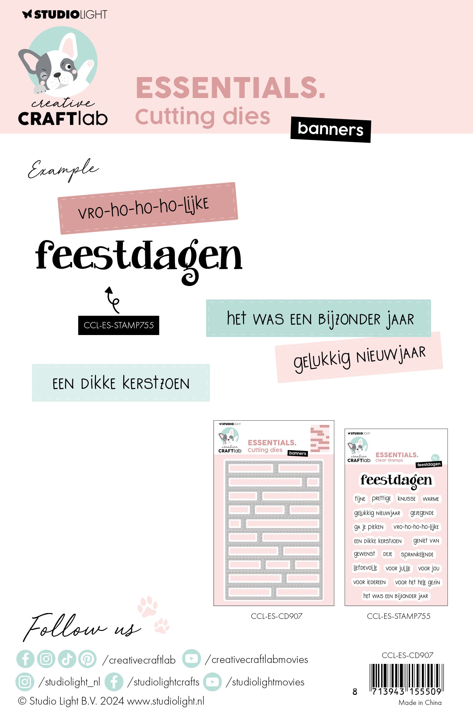 Creative Craftlab Essentials Banners dies tekstbanner